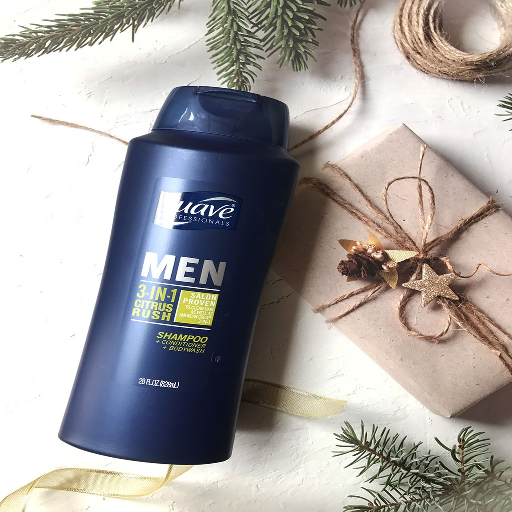 Sữa Tắm Gội Xả Suave Men 3 in1 - USA