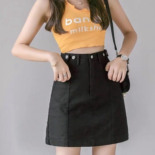 Quần Váy Jean Nữ Lưng Cao, Co Dãn Mạnh, Màu Xám Khói Kiểu Dáng Đẹp Big size 3595 MoliJeans