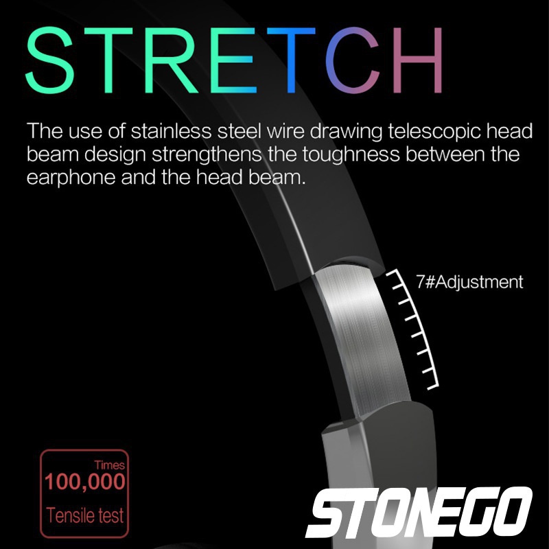 Tai nghe bluetooth không dây 5.1 có thể gập lại kèm mic phù hợp cho máy tính bảng/điện thoại