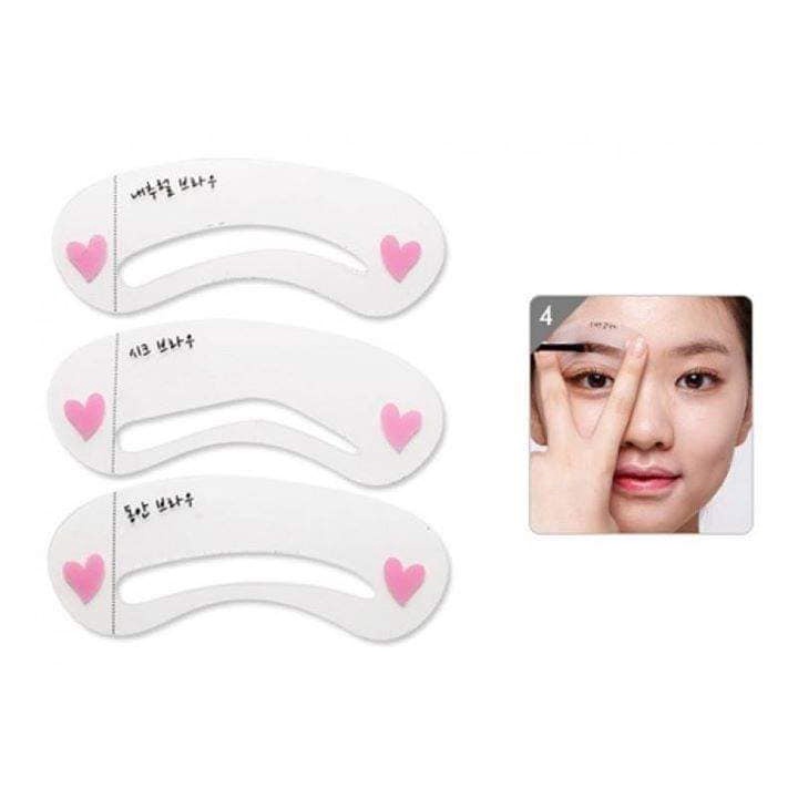 Set 3 thẻ khuôn vẽ lông mày tiện dụng