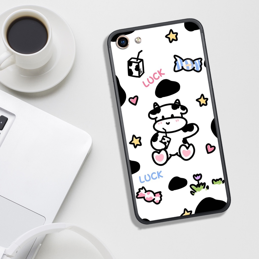 ỐP LƯNG VIVO Y53/Y55/Y66/Y67/Y81/Y83, IN HÌNH BÒ SỮA SIÊU SIÊU ĐÁNG YÊU