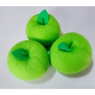 Quả táo xanh vải nỉ, thủ công mầm non, đồ chơi mầm non