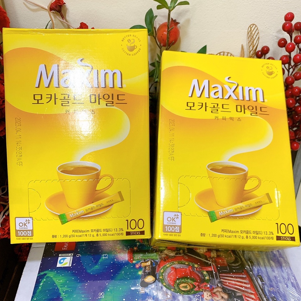 Cà phê hòa tan MAXIM Hàn Quốc hộp 100 gói thumbnail