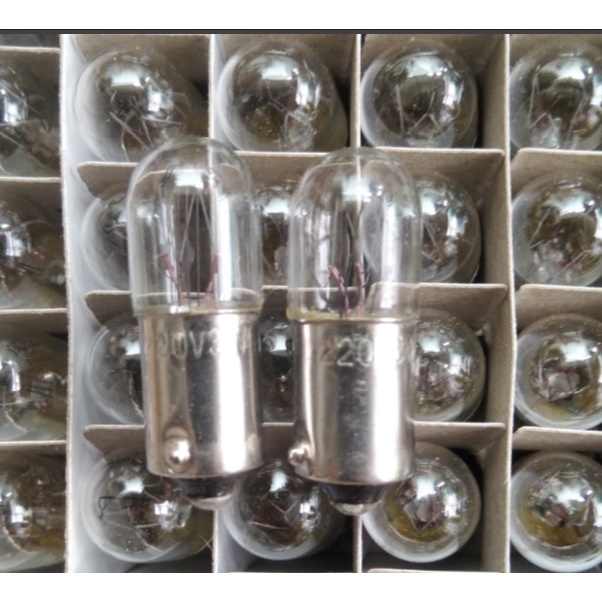 Bóng Đèn Sợi Đốt Đuôi Gài 9mm BA9S 220V 3W