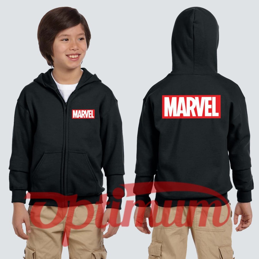 Marvel Áo Khoác Hoodie In Hình Nhân Vật Phim Siêu Anh Hùng Cho Bé