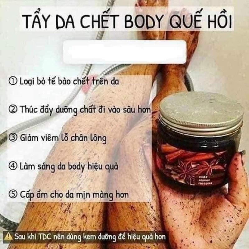 Tẩy Tế Bào Chết Quế Hồi Nga Chính Hãng