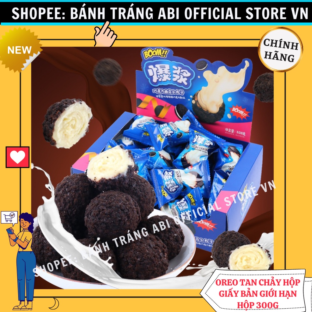 [PHIÊN BẢN OREO TAN CHẢY GIỚI HẠN] HỘP 148g/300G BÁNH OREO TAN CHẢY HOA ANH ĐÀO-PHÔ MAI-OREO NHÂN HỘP HỒNG-VÀNG-XANH