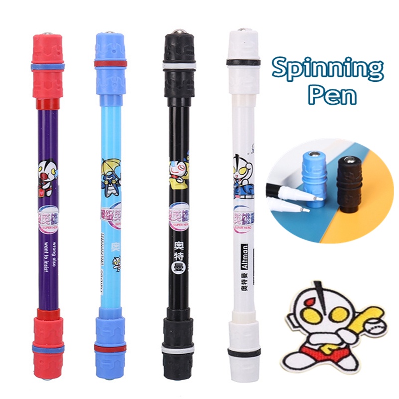 1 Cây Bút Bi Xoay Bằng Nhựa Hình Ultraman Dễ Thương Màu Ngẫu Nhiên