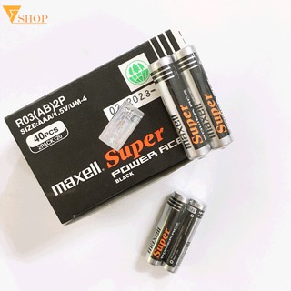 Combo 40 Viên Pin AAA Maxell Cacbon (1 Vỉ 2 Viên)