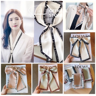 Khăn lụa satin nữ cao cấp viền chữ nhiều màu Pasel độc lạ đẹp thanh lịch buộc tóc buộc cổ và buộc túi xách lụa Hàn