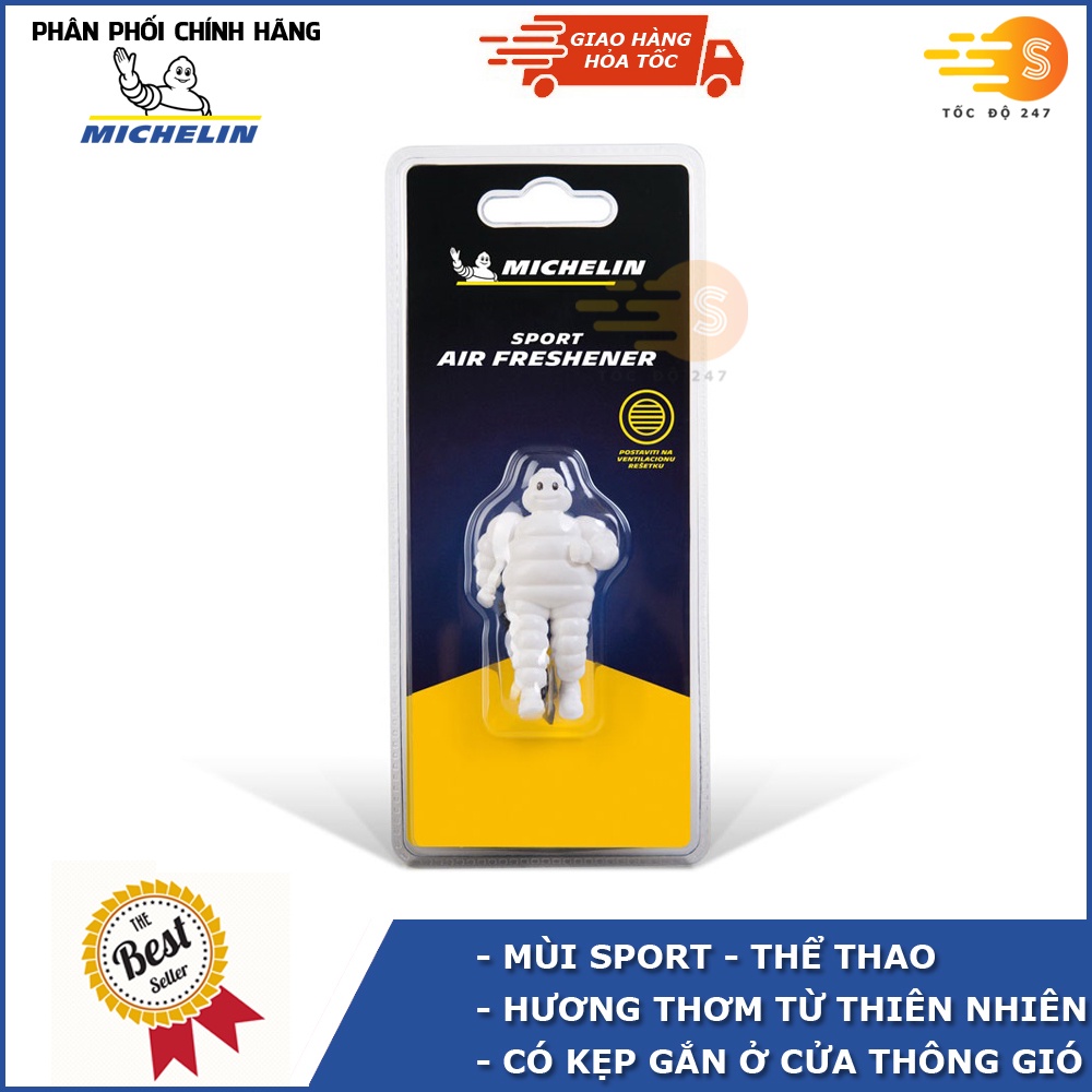 Nước hoa ô tô Michelin gắn cửa thông gió W320 - Nhiều mùi hương