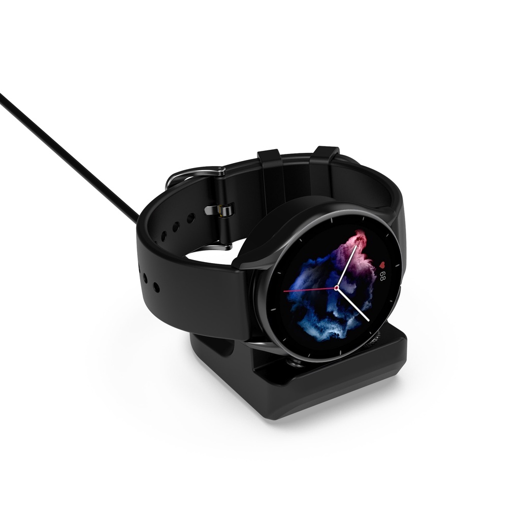 Đế Sạc Đồng Hồ Thông Minh Bằng Silicone Cho Amazfit GTS 3 2 2mini / GTR 3 2 / Bip U S Por / T-Rex pro Đứng
