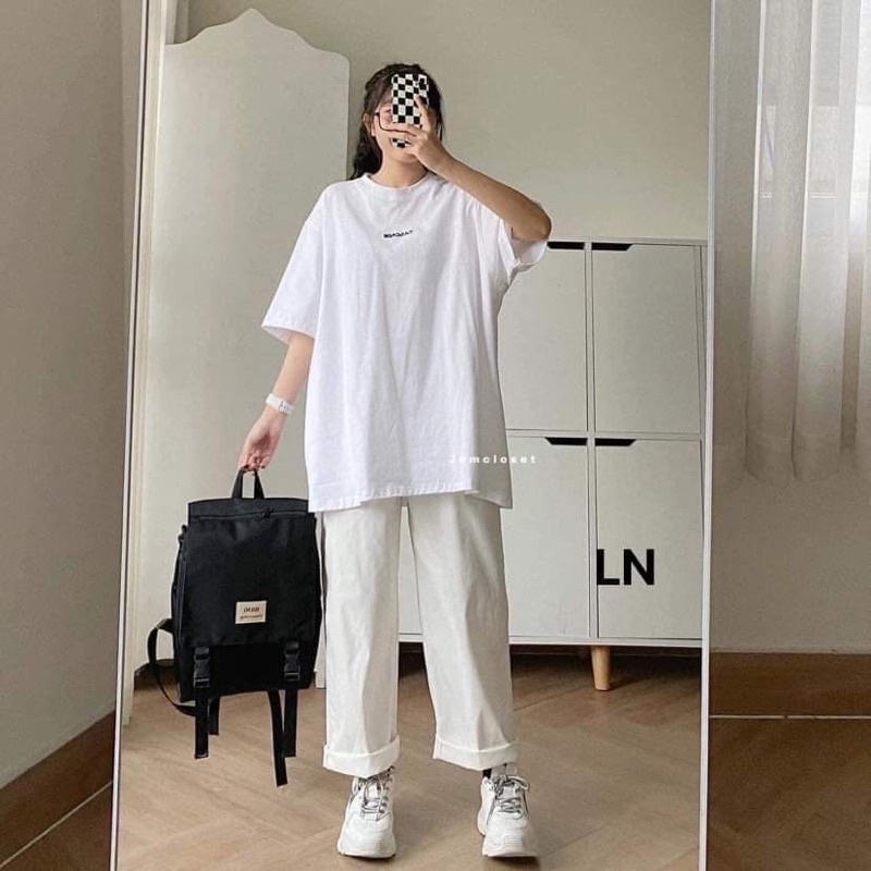 Sét áo CASCADE + quần kaki trắng TH6