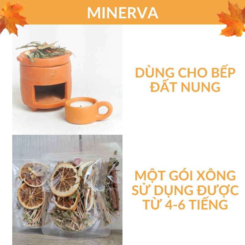 Set thảo mộc xông nhà dùng cho bếp đất nung (8 loại)