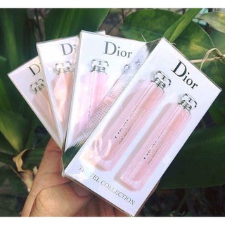 1 son dưỡng dior 001-004 lip glow travel collection