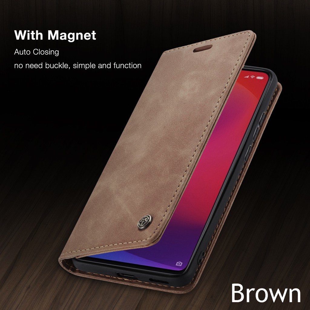 Xiaomi Mi 9T Note 10 Redmi K20 Note 8 Pro Note 9 9s Luxury Leather Full Protection Card Slot Flip Magnetic CaseMe Case Cover