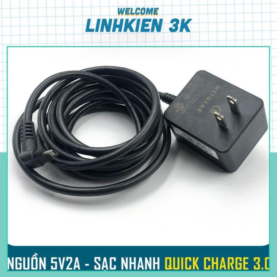 Nguồn Adapter 5V2A MicroUSB - Có sạc nhanh Quick Chager 3.0 ( Hãng Netgear )