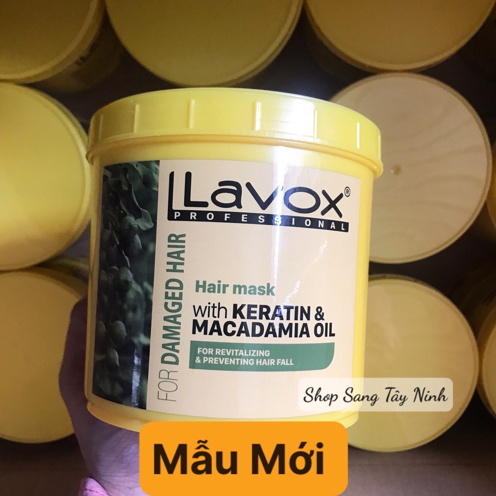 [1000ml] Hấp dầu Ngăn RỤNG Tóc lavox hủ vàng chữ cam dưỡng chất Keratin&amp; Collagen giúp phục hồi