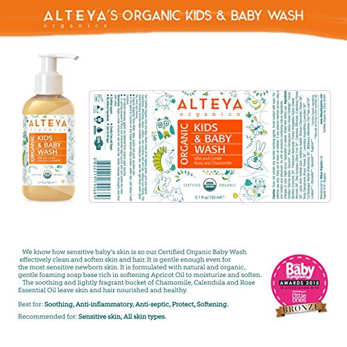 Sữa Tắm Gội Hữu Cơ Cho Bé Alteya Organics Baby Wash