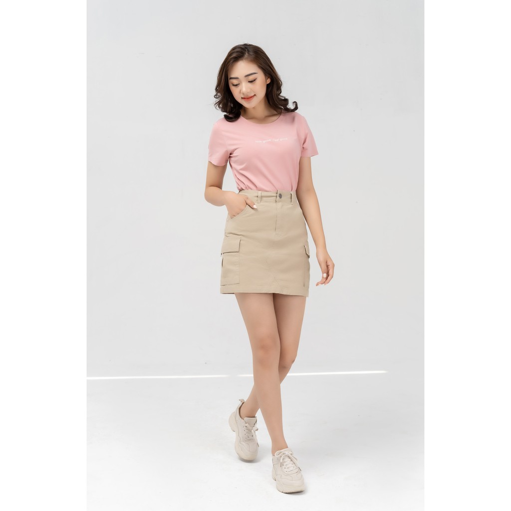 Chân váy ngắn nữ YODY công sở đi chơi co giãn hai túi mềm mịn CJN4004 | BigBuy360 - bigbuy360.vn