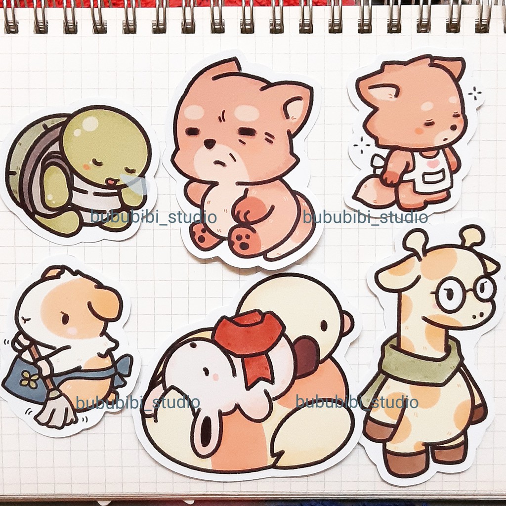 Sticker nhân vật Tsuki Phiêu Lưu Ký