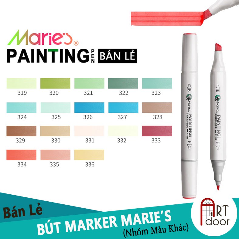 [ARTDOOR] Bút Marker MARIE'S (từ 164~348)