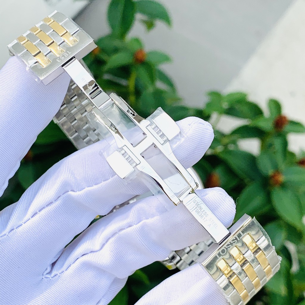 Đồng hồ Nam chính hãng Tissot 1853 Chronograph T063.617.22.037.00 Size 42,Mặt trắng,Lịch-Máy Pin-Dây kim loại cao cấp