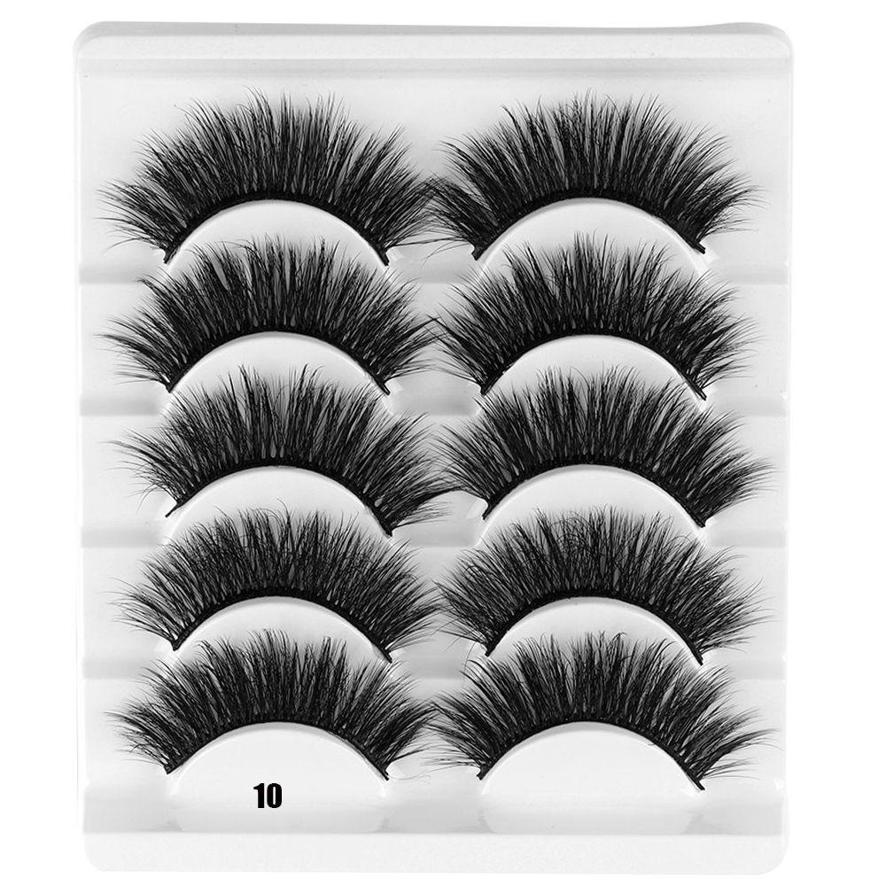 Set 5 Cặp Lông Mi Giả 3D Dài Trang Điểm Tự Nhiên MIH SKONHED