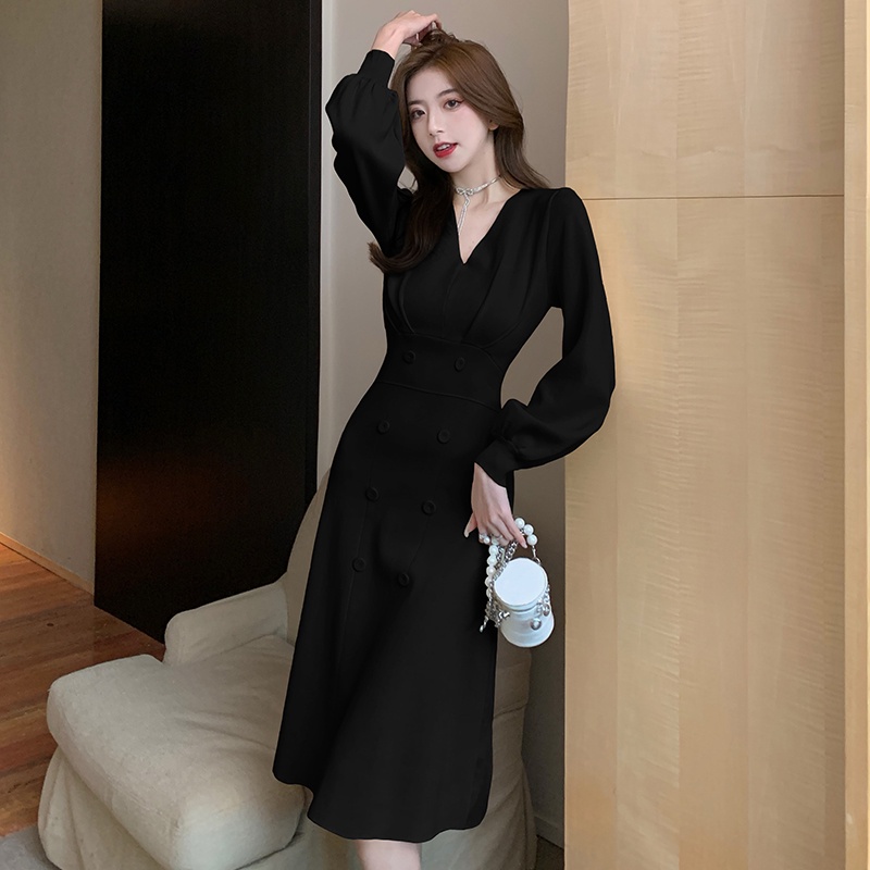 Đầm Dệt Kim Tay Dài Thời Trang Thanh Lịch Cho Nữ | BigBuy360 - bigbuy360.vn