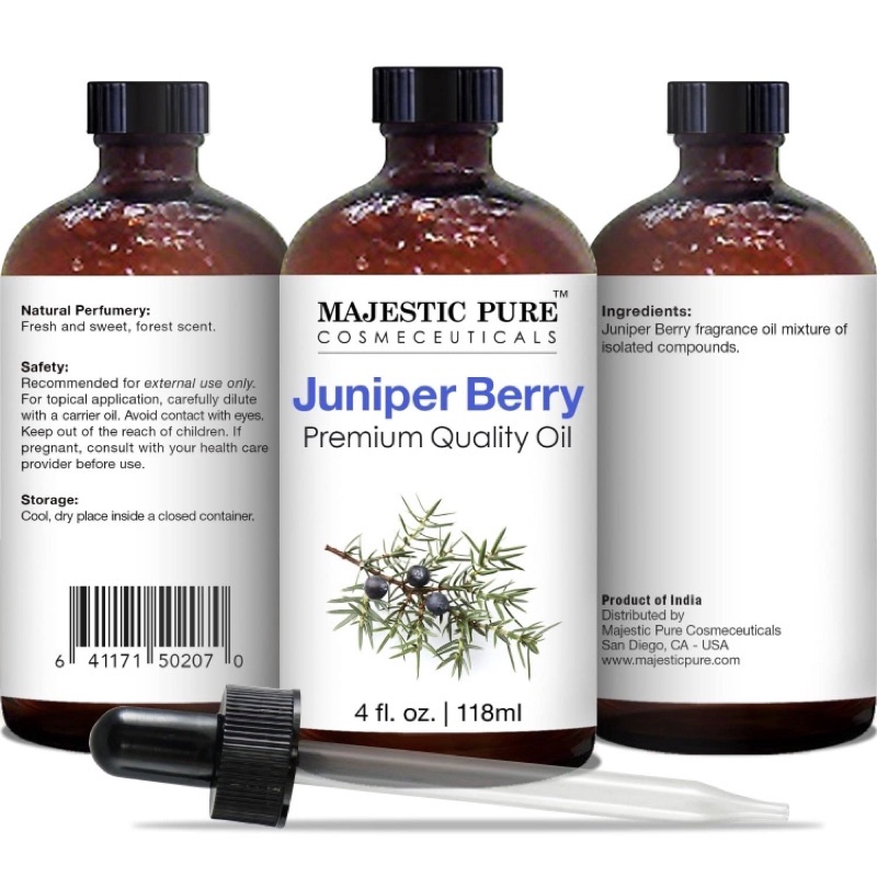 Tinh dầu bách xù cao cấp tự nhiên Majestic Pure Juniper berry Oil 118ml USA