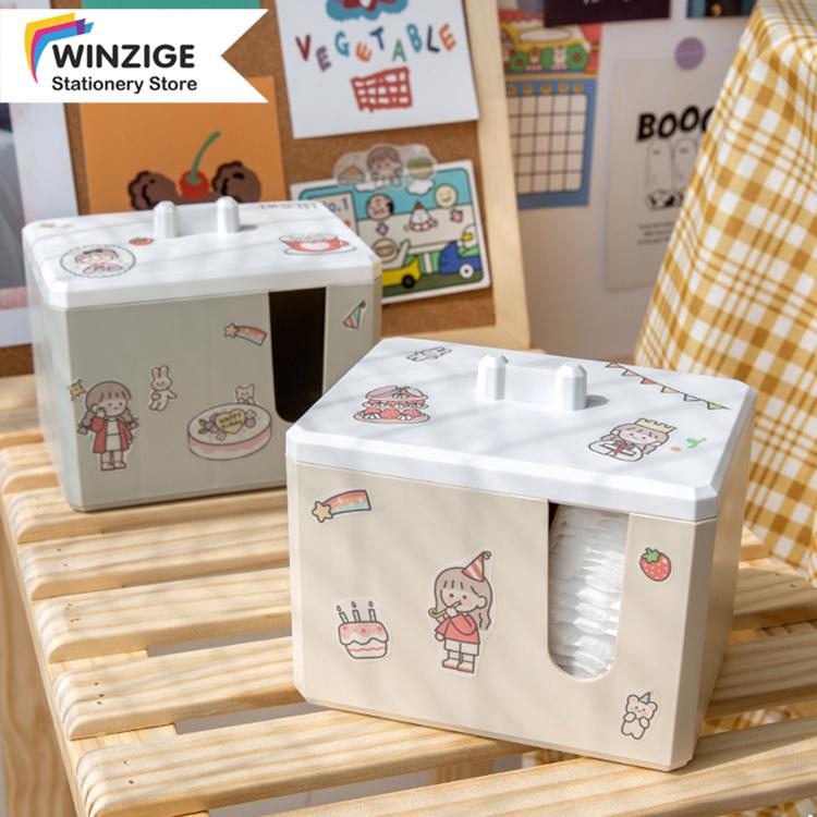 Winzige Hộp Đựng Dụng Cụ Trang Điểm Bằng Vải Cotton Để Bàn Tiện Dụng