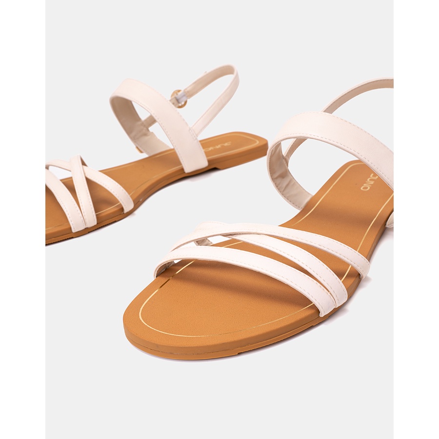 Giày Sandal 1cm Nữ Thời Trang JUNO Bệt Gắn Khoá Trang Trí SD01113