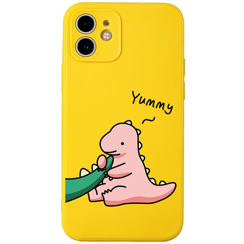 Ốp lưng JURSUE mềm hoạt hình cặp đôi dễ thương đẹp cho iPhone 13 12 11 Pro Max SE 2020 X XR XS ip 8 7 6 6S Plus kute Y12