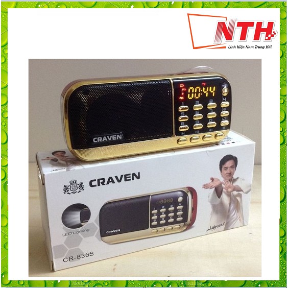 [Mã ELHACE giảm 4% đơn 300K] LOA CARAVEN CR-853 nghe nhạc usb,thẻ nhớ ,đài radio FM