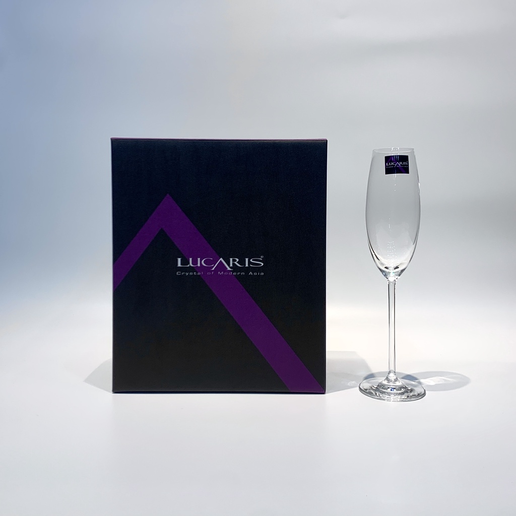 Bộ 6 Ly Uống Rượu Vang Sâm Panh Pha Lê Cao Cấp Lucaris Champagne 245ml Nhập Khẩu Chính Hãng Sang Trọng - Lavish S16CP09