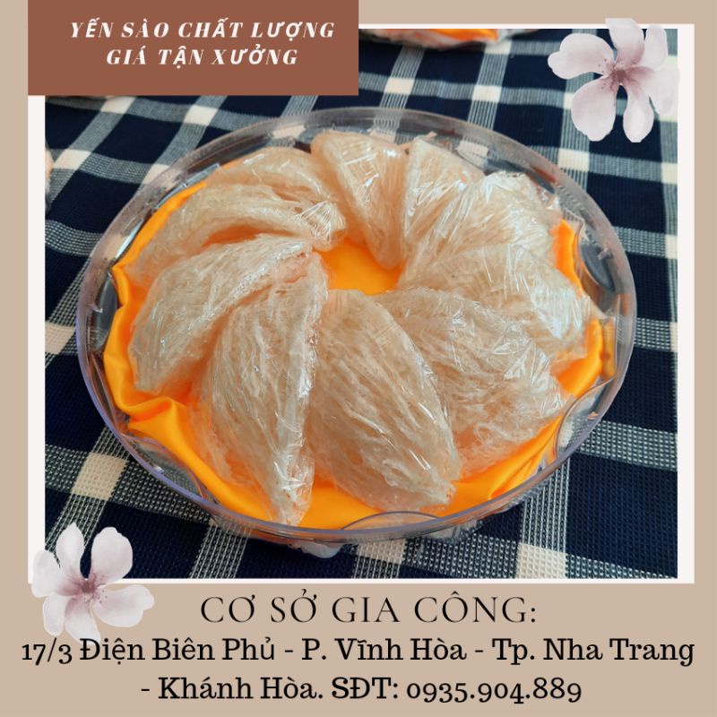 100gr yến sào nguyên chất. Tổ yến vip + tặng thố và đồ chưng