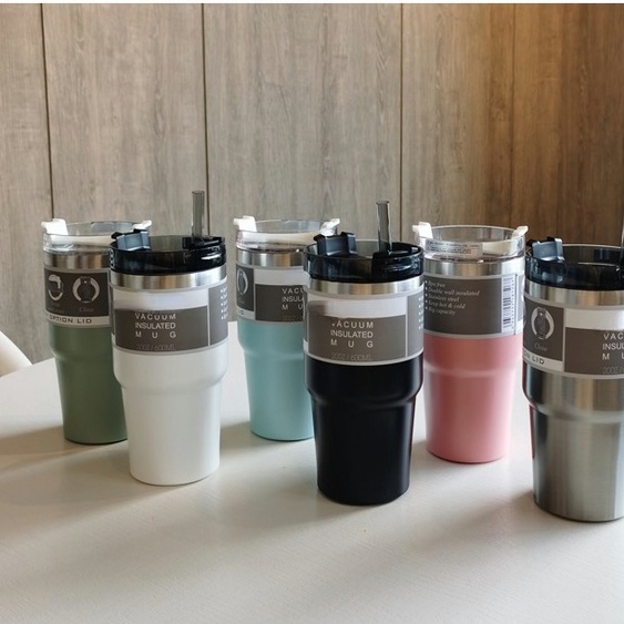 600ml/900ml Bình Nước Giữ Nhiệt Bằng Thép Không Gỉ 304 Dung Tích Lớn 20oz/30oz Phong Cách Hàn Quốc Thời Trang
