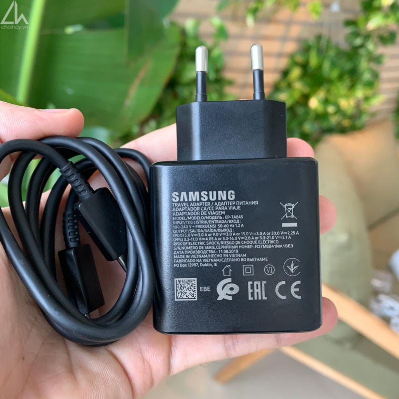 (BH 1 Đổi 1 ) Bộ cáp sạc nhanh 25W /45W  Samsung Galaxy Note 10,10 plus  S20 ,S20 plus chính hãng