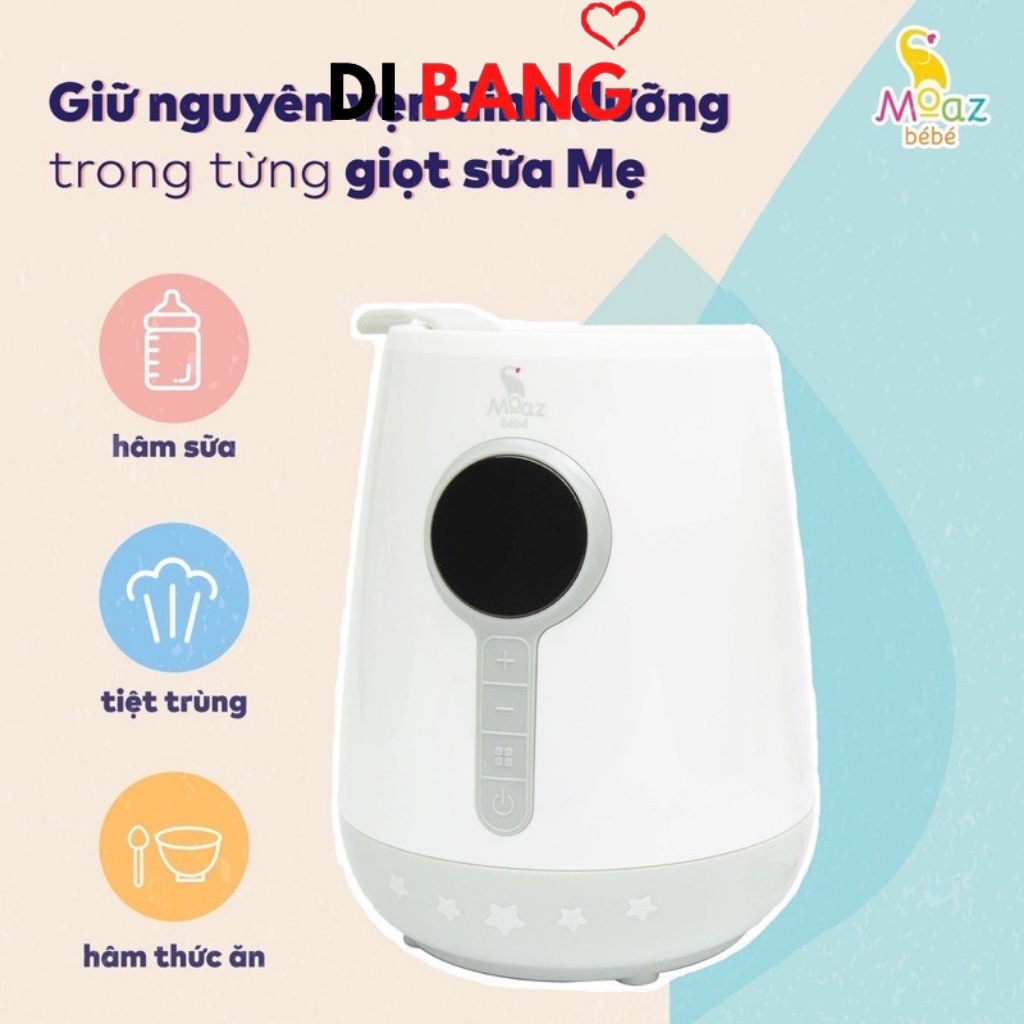 máy hâm sữa tiệt trùng siêu tốc Moaz Bebe MB021