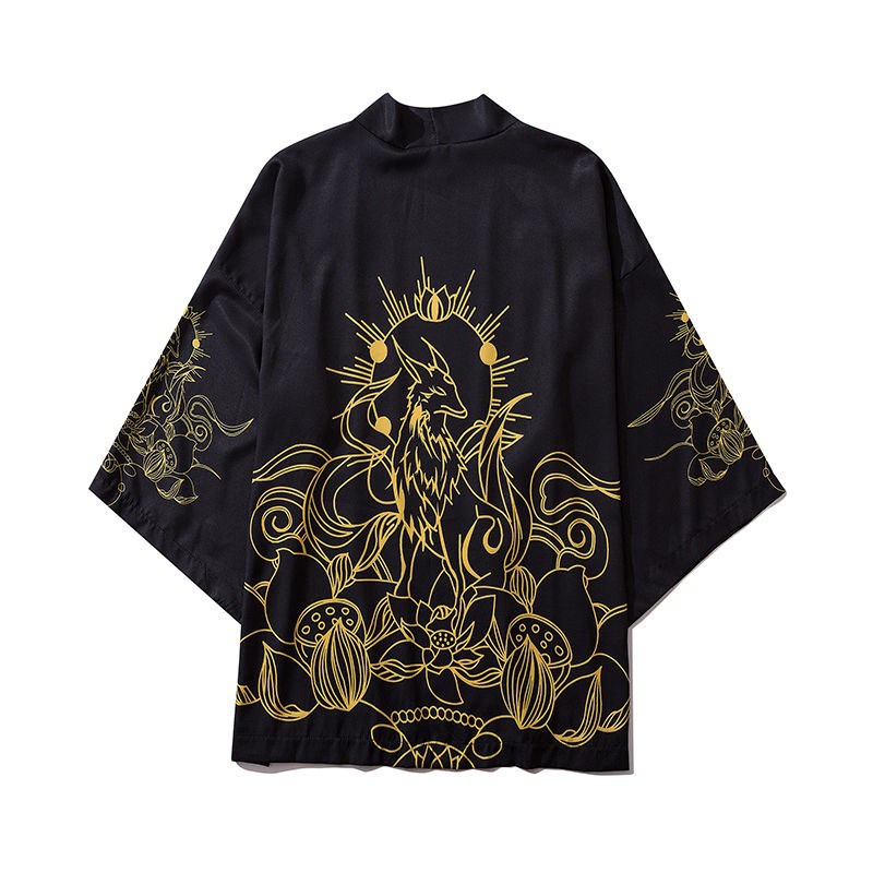 Áo Choàng Kimono Tay Lửng Mỏng Chống Nắng Mùa Hè Cho Nam