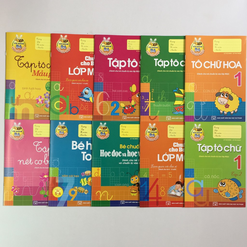 Sách - Chuẩn Bị Cho Bé Vào Lớp Một – Combo túi 10 cuốn