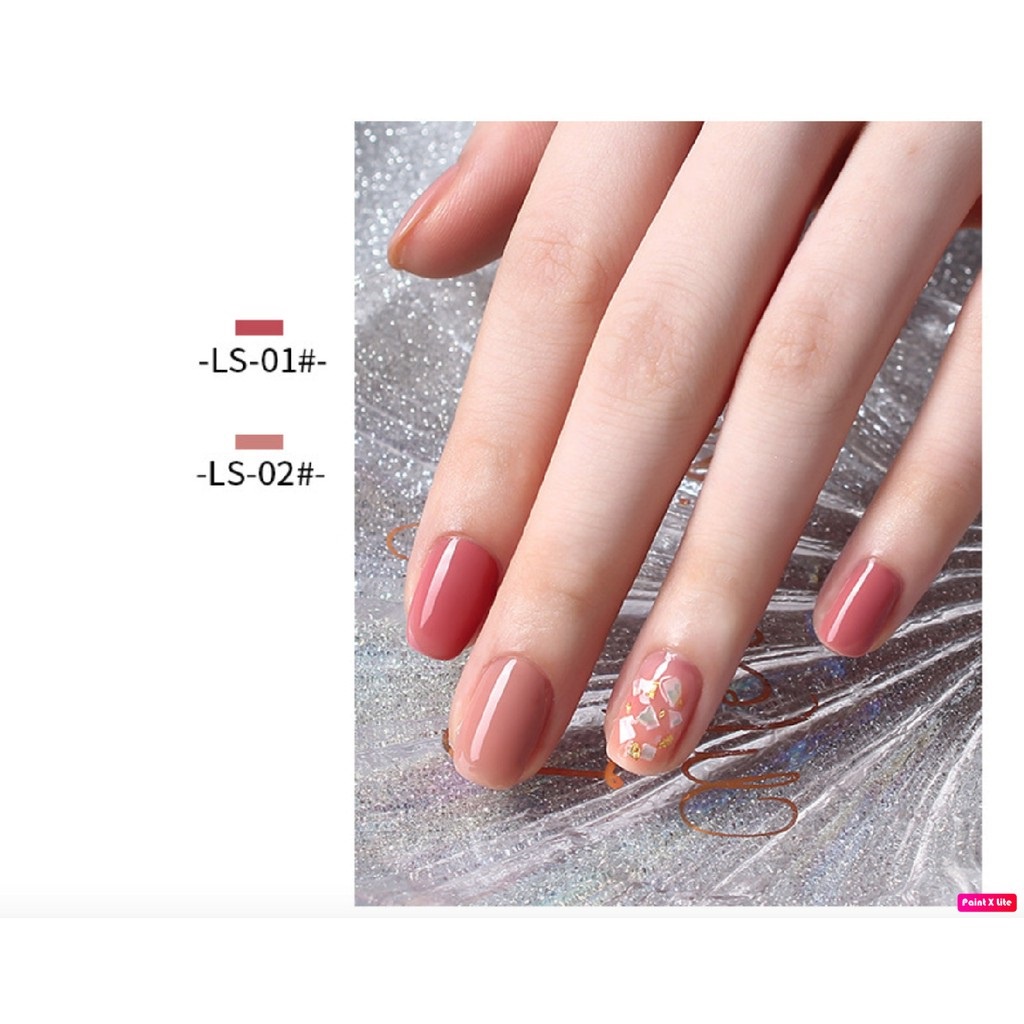 Sơn gel AS sơn nail Sơn móng tay gel dùng máy hơ gel tone màu hồng phớt hồng nude NAIL SUZY mã LS 15ml