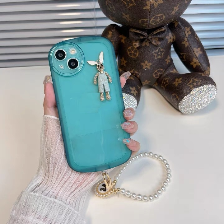 Ốp Điện Thoại Mềm Trong Suốt In Hình Thỏ Cho Iphone 13 pro max 12 pro max 11 pro max xs max xr x