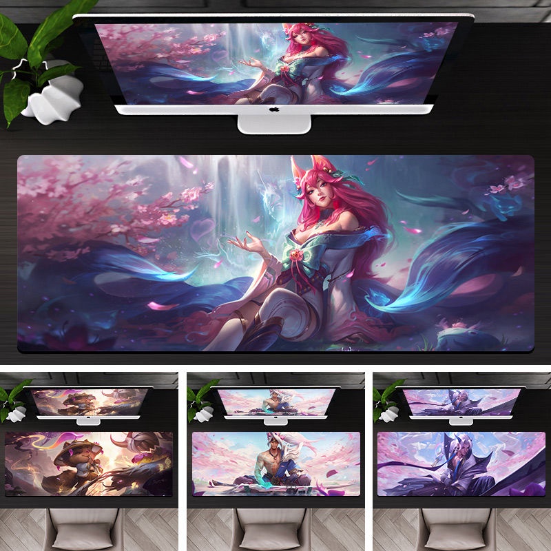 Tấm Lót Chuột Và Bàn Phím In Hình Game Liên Minh Huyền Thoại 700x300