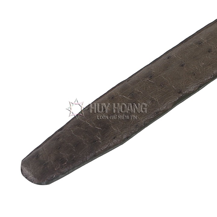 Thắt lưng nữ da đà điểu Huy Hoàng da hột màu rêu HP5426