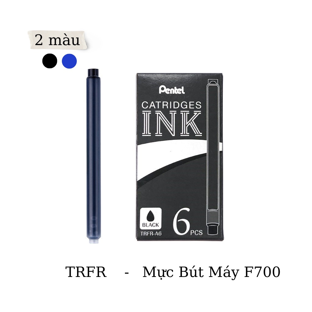 Bút Máy Ký Tên Doanh Nhân Pentel Sterling Fountain Pen F700F  | Ngòi Bút Khắc Hoa Văn Mạ Vàng 24K | Có Ống Mực Thay Thế