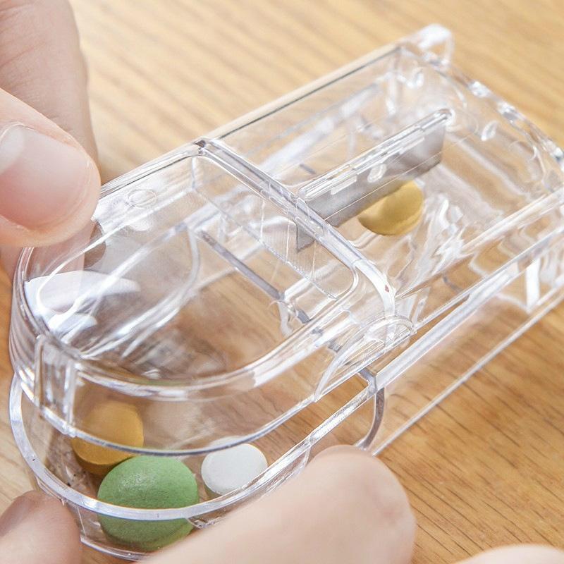 Dụng Cụ Cắt Thuốc Viên Nén Chính Xác Kiêm Hộp Đựng Thuốc Tiện Dụng  Kho Sỉ Gia Dụng 0806