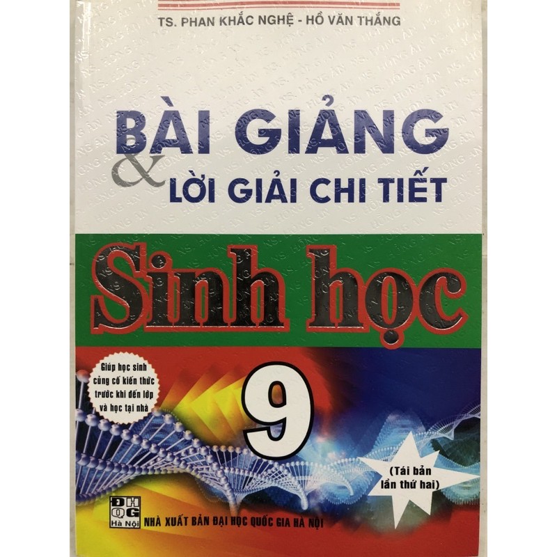 Sách - Bài giảng và lời giải chi tiết Sinh học 9