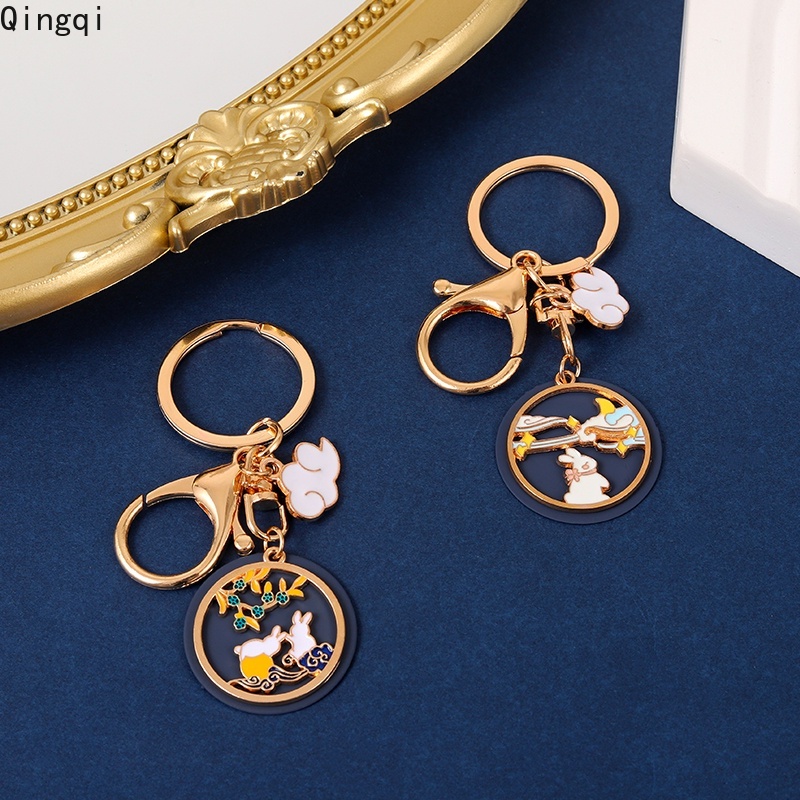 Móc khóa Miss Zoe bằng kim loại hình chú thỏ sáng tạo vui nhộn cho cặp đôi