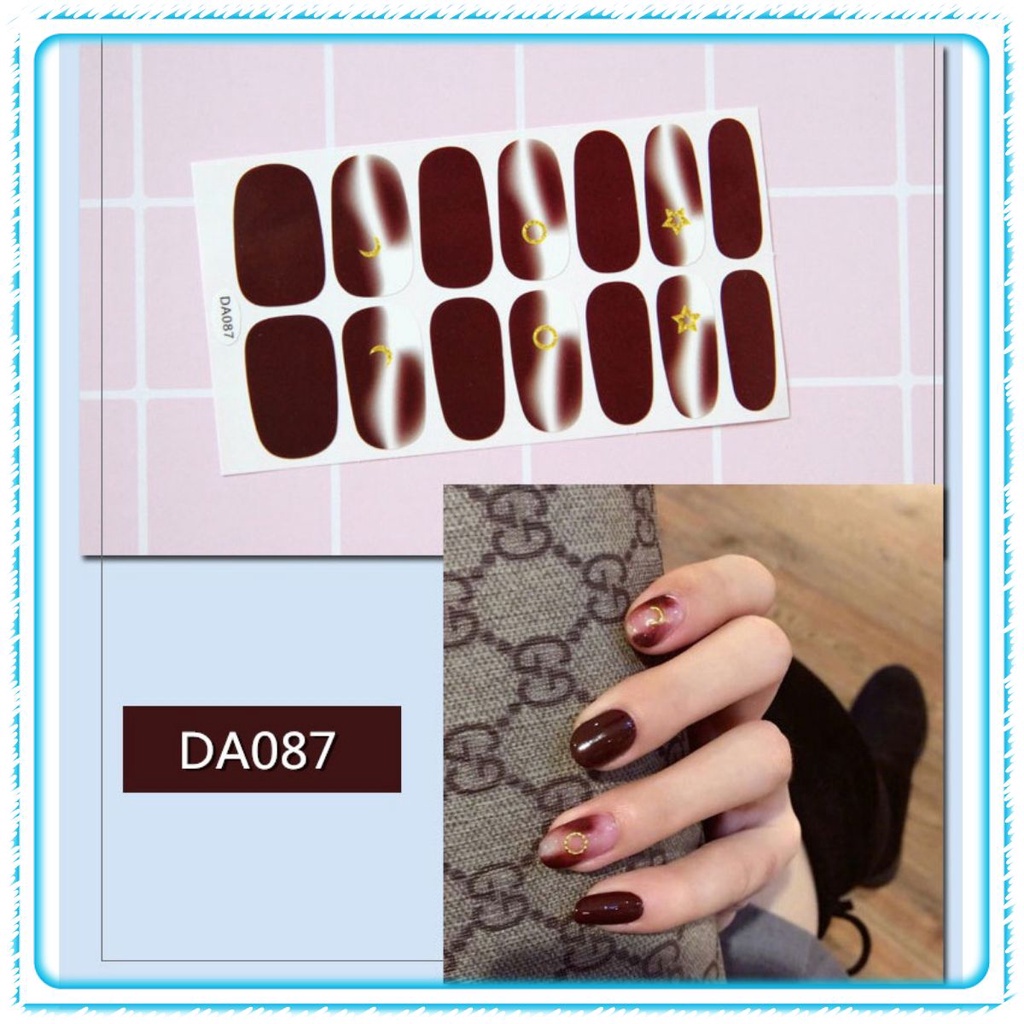 Trang                                                        trí móng❌FREESHIP❌ dán móng tay 3D nail sticker [DA081-100]